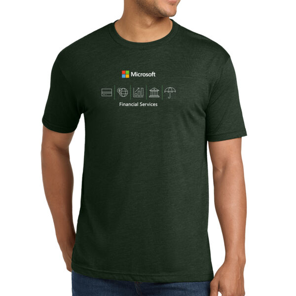 Microsoft Financial Services Printed - Unisex Tri Blend Tee Thumbnail